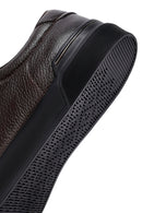 Men's Brown Lace-Up Leather Sneakers | Derimod Men's Brown Lace-Up Leather Sneakers | Derimod