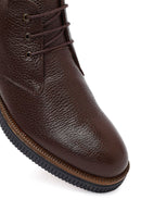 Men's Brown Lace-up Leather Boot | Derimod Men's Brown Lace-up Leather Boot | Derimod