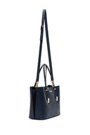 Women's Navy Blue Classic Shoulder Bag | Derimod Women's Navy Blue Classic Shoulder Bag | Derimod