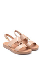 Women's Snake Printed Casual Sandals | Derimod Women's Snake Printed Casual Sandals | Derimod
