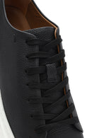 Erkek Siyah Bağcıklı Kalın Tabanlı Deri Sneaker | Derimod Erkek Siyah Bağcıklı Kalın Tabanlı Deri Sneaker | Derimod