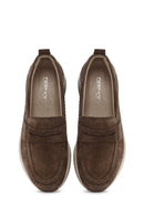 Women's Mink Suede Leather Loafer | Derimod Women's Mink Suede Leather Loafer | Derimod
