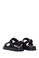 Women's Black Ankle Strap Leather Sandals | Derimod Women's Black Ankle Strap Leather Sandals | Derimod