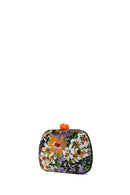 Woman Multicolored Chain Strap Sequin Mini Box Evening Bag | Derimod Woman Multicolored Chain Strap Sequin Mini Box Evening Bag | Derimod