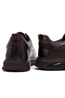 Men's Brown Lace-Up Leather Casual Sneakers | Derimod Men's Brown Lace-Up Leather Casual Sneakers | Derimod