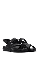Kadın Siyah Comfort Sandalet | Derimod Kadın Siyah Comfort Sandalet | Derimod