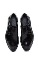 Men's Black Double Buckle Leather Casual Shoes | Derimod Men's Black Double Buckle Leather Casual Shoes | Derimod