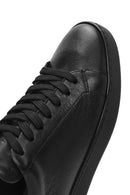 Men's Black Lace-up Leather Sneaker | Derimod Men's Black Lace-up Leather Sneaker | Derimod