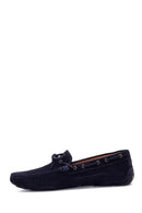 Erkek Lacivert Süet Deri Casual Loafer | Derimod Erkek Lacivert Süet Deri Casual Loafer | Derimod