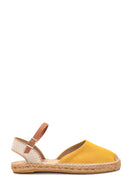 Women's Yellow Straw Sole Espadrille Sandals | Derimod Women's Yellow Straw Sole Espadrille Sandals | Derimod