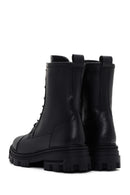 Women's Black Zippered Leather Boots | Derimod Women's Black Zippered Leather Boots | Derimod