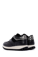 Women's Black Thick Soled Leather Sneaker | Derimod Women's Black Thick Soled Leather Sneaker | Derimod