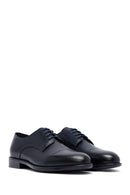 Men's Navy Blue Lace-Up Leather Classic Shoes | Derimod Men's Navy Blue Lace-Up Leather Classic Shoes | Derimod