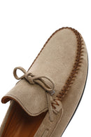 Men's Beige Suede Leather Casual Loafer | Derimod Men's Beige Suede Leather Casual Loafer | Derimod