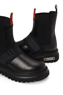 Harley Davidson Woman Black Nefud Thick-Soled Leather Chelsea Boots | Derimod Harley Davidson Woman Black Nefud Thick-Soled Leather Chelsea Boots | Derimod
