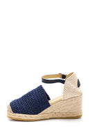 Kadın Lacivert Dolgu Topuk Espadril | Derimod Kadın Lacivert Dolgu Topuk Espadril | Derimod
