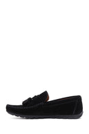 Erkek Siyah Püsküllü Süet Deri Casual Loafer | Derimod Erkek Siyah Püsküllü Süet Deri Casual Loafer | Derimod