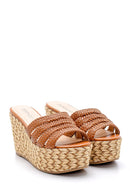 Women's Wedge Heeled Slippers | Derimod Women's Wedge Heeled Slippers | Derimod