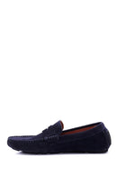 Erkek Lacivert Süet Deri Loafer | Derimod Erkek Lacivert Süet Deri Loafer | Derimod