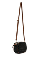 Women's Black Long Strap Printed Crossbody Bag | Derimod Women's Black Long Strap Printed Crossbody Bag | Derimod