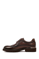 Men's Brown Lace-Up Thick-Soled Leather Casual Shoes | Derimod Men's Brown Lace-Up Thick-Soled Leather Casual Shoes | Derimod