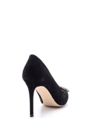 Women's Stone Suede Leather Stiletto | Derimod Women's Stone Suede Leather Stiletto | Derimod