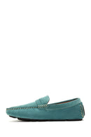 Men's Blue Suede Leather Casual Loafer | Derimod Men's Blue Suede Leather Casual Loafer | Derimod