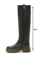 Women's Leather Zippered Boots | Derimod Women's Leather Zippered Boots | Derimod