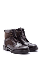 Men's Lace-up Leather Boots | Derimod Men's Lace-up Leather Boots | Derimod