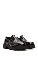Women's Black Patent Leather Masculine Loafer | Derimod Women's Black Patent Leather Masculine Loafer | Derimod