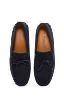 Men's Navy Blue Suede Leather Casual Loafer | Derimod Men's Navy Blue Suede Leather Casual Loafer | Derimod