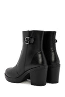 Women's Black Thick Heel Zipper Boots | Derimod Women's Black Thick Heel Zipper Boots | Derimod