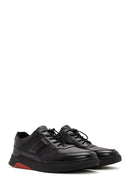 Men's Black Lace-up Leather Sneaker | Derimod Men's Black Lace-up Leather Sneaker | Derimod