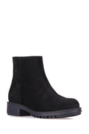 Zippered Women's Suede Boots | Derimod Zippered Women's Suede Boots | Derimod