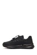 Men's Black Thick-Soled Leather Sneaker | Derimod Men's Black Thick-Soled Leather Sneaker | Derimod