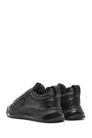 Erkek Siyah Bağcıklı Deri Sneaker | Derimod Erkek Siyah Bağcıklı Deri Sneaker | Derimod