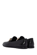 Women's Black Buckle Leather Loafer | Derimod Women's Black Buckle Leather Loafer | Derimod