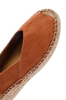Women's Orange Suede Espadrille Sandals | Derimod Women's Orange Suede Espadrille Sandals | Derimod