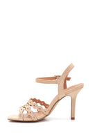 Women's Metal Detailed Heeled Sandals | Derimod Women's Metal Detailed Heeled Sandals | Derimod