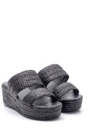 Women's Straw Knitted Slippers | Derimod Women's Straw Knitted Slippers | Derimod