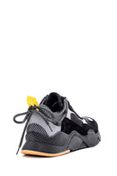 Erkek Süet Detaylı Deri Sneaker | Derimod Erkek Süet Detaylı Deri Sneaker | Derimod