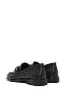 Kadın Siyah Toka Detaylı Deri Maskülen Loafer | Derimod Kadın Siyah Toka Detaylı Deri Maskülen Loafer | Derimod