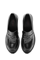 Kadın Siyah Kalın Topuklu Rugan Maskülen Loafer | Derimod Kadın Siyah Kalın Topuklu Rugan Maskülen Loafer | Derimod