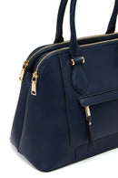 Women's Navy Blue Classic Shoulder Bag | Derimod Women's Navy Blue Classic Shoulder Bag | Derimod