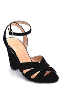 Women's Suede Heeled Sandals | Derimod Women's Suede Heeled Sandals | Derimod