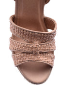 Women's Straw Wedge Heeled Sandals | Derimod Women's Straw Wedge Heeled Sandals | Derimod