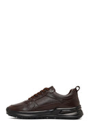 Men's Brown Lace-Up Thick-Soled Leather Casual Sneaker | Derimod Men's Brown Lace-Up Thick-Soled Leather Casual Sneaker | Derimod