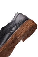 Men's Black Leather Printed Casual Shoes | Derimod Men's Black Leather Printed Casual Shoes | Derimod