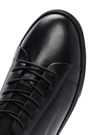Men's Black Lace-up Leather Sneaker | Derimod Men's Black Lace-up Leather Sneaker | Derimod