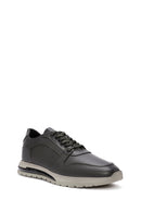 Erkek Yeşil Bağcıklı Deri Casual Sneaker | Derimod Erkek Yeşil Bağcıklı Deri Casual Sneaker | Derimod